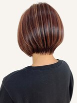 クオリス 赤塚店(QUALIS)&nbsp;20代30代ミニボブココアブラウン小顔美肌ストレート丸み