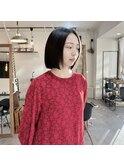 【lufun 森下】髪質改善ストレート×ぱつっとボブ 20代30代姫路
