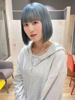 シー 野田店(she.)&nbsp;「青みの魔法。ひと味違う寒色ボブ」