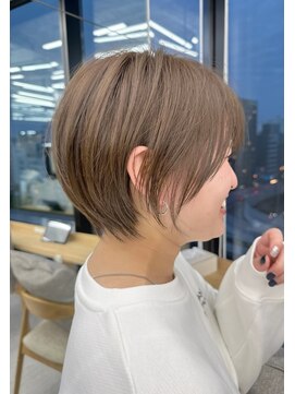 ビューナゴヤ 名駅(VIEW NAGOYA) 丸顔/ミニウルフ/チェリーブラウン/ショートボブ