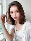 外ハネウルフフェイスレイヤー結べるボブ美髪