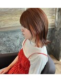 オレンジインナー×ブラウンベース