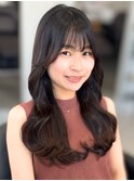 【顔周り似合わせカット】姫カットレイヤー/くすみベージュ