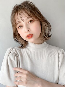 リヤン 表参道(lyann) 暗めカラーデザインカラーフェイスフレーミング外ハネボブa