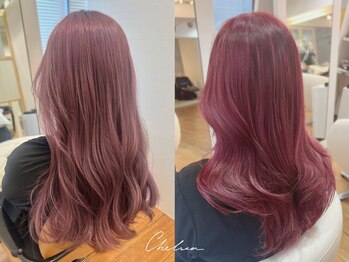 チェルシー 表参道の写真/ブリーチなしダブルカラー+髪質改善トリートメント→￥9980髪質改善サロンの本格的なトリートメント