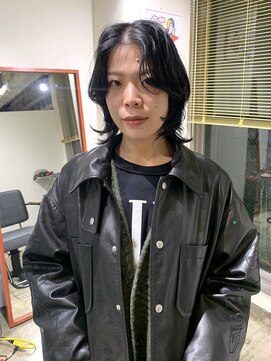 ノル 栄矢場町(nol) 透け感ブラック×レイヤーデザインカット