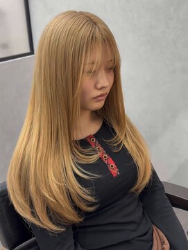 エル オオサカ 心斎橋店(L. OSAKA) ベージュカラー/レイヤーカット