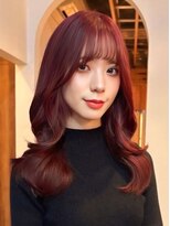 ロティー 天神(loty)&nbsp;ブリーチなしダブルカラー ピンク 暖色カラー 韓国ヘア レイヤー