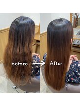 *Before→After ２*［本厚木駅/髪質改善トリートメント/縮毛矯正/ハイライト/インナーカラー/顔まわり］
