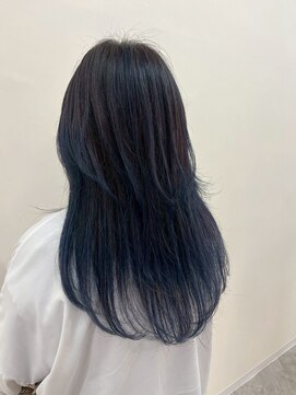 アウラ(AURA) グラデーションカラー/ブルー/レイヤーカット