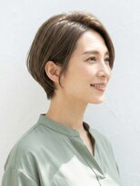 と和×美髪クリニック 巣鴨店 大人可愛い抜け感ショートレイヤー!40代のツヤ髪くびれボブ