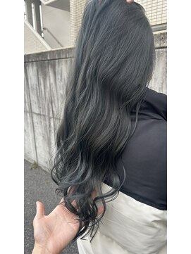テラスヘアヴィラ 新潟駅南(TERRACEhairVilla) ブルーグレージュロングヘアー