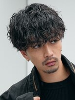 フィフス 大分(fifth)&nbsp;大分シャドウパーマメンズカットラウンドマッシュツーブロック