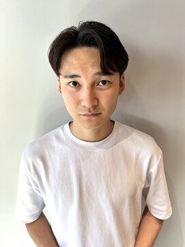 ブラック(BLACK) ニュアンスセンターパート