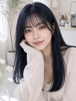 ニーケ 池袋 池袋西口(nike) 髪質改善*ハホニコ*ブルーブラック(池袋西口/池袋髪質改善)