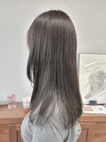 ヘアー アイス 御器所本店(HAIR ICI)&nbsp;ブリーチなし透明感カラーストレートグレージュ夏カラー秋カラー