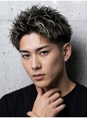 スパイキーショートハイライトメッシュアクティブショートルーズ