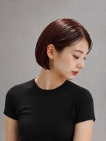 ヘアーサロンクレオ(CREO)&nbsp;ミニボブ×チェリーブラウン