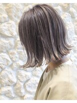 モアナ バイ ヘッドライト 駒沢大学店(Moana by HEADLIGHT)&nbsp;ハイライトボブ#アッシュベージュ#デザインカラー#大人可愛い