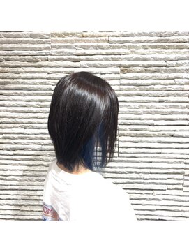 ビス ヘア アンド ビューティー 西新井店(Vis Hair＆Beauty) ショート/インナーカラー/ブルーカラー/ブリーチ