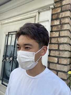 ロイジー(roijir) 表参道 roijir アップバングショート×ラベンダーグレー