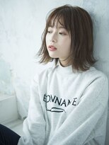 リトバイプティパ(Lit by petit-pas) ☆シースルー切りっぱなしボブ×オリーブカラー☆