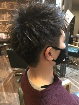 ヘアーデザイン ディードット(Hair design D.) メンズ　ジェットモヒカンスタイル
