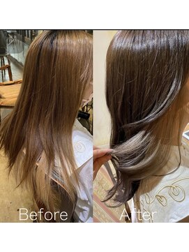 髪質改善と縮毛矯正の専門店 サンティエ(scintiller) インナーカラー