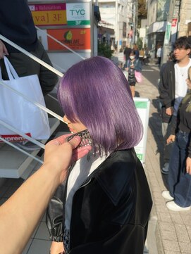 アソビセカンド 原宿(ASOBI 2nd) ダブルカラー/原宿/韓国/ラベンダーカラー/ブリーチ