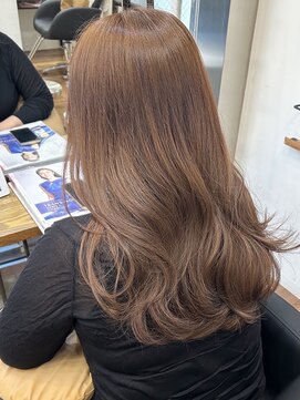 シエルバイアフロート(ciel by afloat) 〇ミルクティーベージュ ブリーチなし 透明感カラー