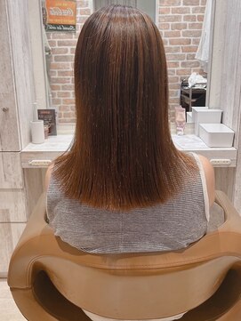 コーエン(cowen) イメチェン美髪ストレート似合わせセミディグレージュアラフォー