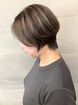 ラフ 所沢西口店(LAF.)&nbsp;白髪ぼかしハイライトショート