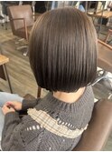 透明感カラー/グレージュカラー/ボブヘア