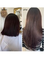 エクステンション キュー(extension Q)&nbsp;プルエクステ/プラチナ毛質42cm(胸上)