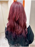 【ワインレッド×ブラック】池袋美容室