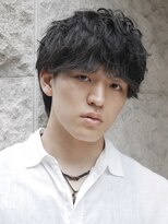 メンズフィール 南森町(MENS FEEL)&nbsp;★ スペインカール/スパイキーショート/ブルーブラック/南森町