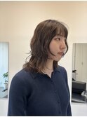 ミディアムウルフ　パーマ　20代　30代　大人女性　スパイラル