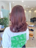 ブリーチなしWカラー◎ピンクブラウン×髪質改善カラー♪