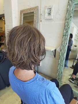 グリーン 上町店(green) 【30代・40代】玉造　ゆるふわ白髪ぼかし