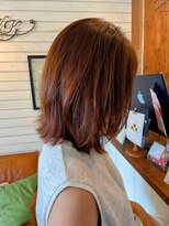 リリー(Lily)&nbsp;オレンジブラウンでツヤup!くびれボブ/lily野田