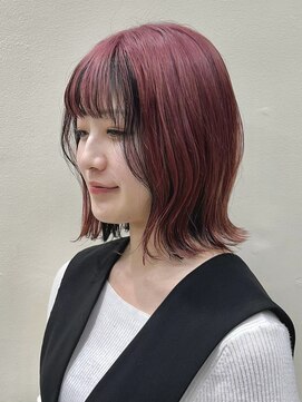 ラウル(Laulu) ミディアムヘア/デザインカラー/フェイスフレーミング/佐倉