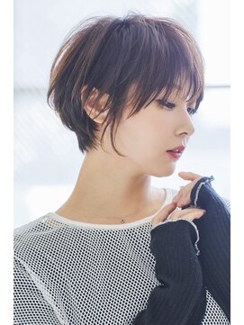 ヘアサロン ドットプラス 町田店(dot. plus) くびれショート/黒髪カタログ/クラゲヘアー/オリーブグレー/町田