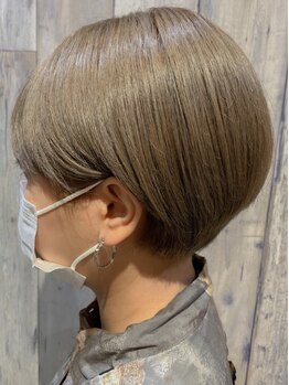 リアクト 池袋(Re:act)の写真/【ホットペッパービュ-ティ-アワ-ド受賞】骨格に合わせたシルエットで小顔ショートになれると好評！[池袋]