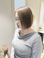 マロウイヴ(mallow eve)&nbsp;《花屋併設の美容院》ケアブリーチ×ベージュ