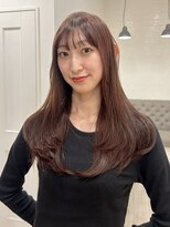 ラヴィズム 長岡店(LUVISM)&nbsp;韓国/顔周りレイヤー/ダブルカラー/ベージュ/前髪新潟長岡宮関◆