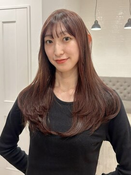 ラヴィズム 長岡店(LUVISM) 韓国/顔周りレイヤー/ダブルカラー/ベージュ/前髪新潟長岡宮関◆