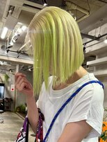 アポロ 横浜駅店(apollo)&nbsp;ブリーチ/ミディアムヘア/デザインカラー/フェイスフレーミング