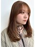 【SNSで話題】韓国風透明感カラー＋顔周りのみカット＋TR ￥9,500