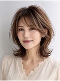 白髪ぼかし白髪ぼかしハイライト大人レイヤー40代50代60代