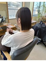 ヘアーポケット リタ(HAIR POCKET ritta)&nbsp;切りっぱなしボブ× ダメージレスストレート　3/2